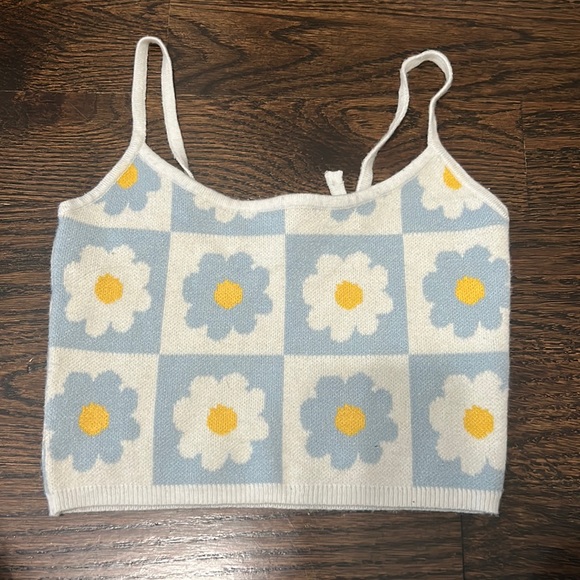 PacSun Tops - Pacsun LA Hearts Checkered Flower Crop Top XS